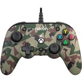 Nacon Pro Compact Controller, Gamepad tarnfarben/grün, Camo Forest, Xbox Series X|S, Xbox One, PC