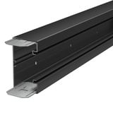 OBO Geräteeinbaukanal aus Polyvinylchlorid mit 2000x130x70 Millimeter, Kabelkanal schwarz, Retail
