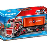 PLAYMOBIL 70771 LKW mit Anhänger, Konstruktionsspielzeug