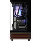 Thermaltake FTW V270WS 9060XT, Gaming-PC schwarz/holz, Windows 11 Pro