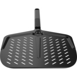 Witt Pizzaschieber perforiert 14", Black Edition, mit Softgriff, Grillbesteck schwarz, für Pizzen bis Ø 36cm