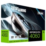 ZOTAC GAMING GeForce RTX 4060 8GB Twin Edge, Grafikkarte schwarz, DLSS 3, 3x DisplayPort, 1x HDMI 2.1