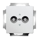 0 Potentialausgleich Aluminium 2-fach Unterputz, Dose aluminium, Retail