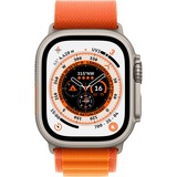 Apple Watch Ultra, Smartwatch orange, 49 mm, Alpine Loop, Titangehäuse, Cellular