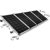  Befestigung 3-fach verstellbar, für Schrägdachmontage, 35mm Rahmenhöhe, Halterung 0% MWST, für 4 Solarpanels
