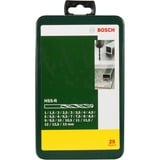 Bosch HSS-R-Metallbohrer-Satz, 25-teilig grün