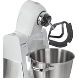 Bosch MUM6EW22 Küchenmaschine weiß/edelstahl, 1.600 Watt, Serie 6, Patisserie-Set, Mixaufsatz