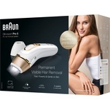 Braun Silk-expert Pro 5 IPL PL5154, Haarentferner weiß/gold, inkl. Tasche + Venus Extra Smooth