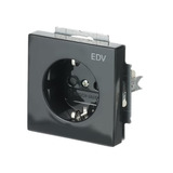 Busch-Jaeger Schutzkontaktsteckdose mit Aufdruck EDV anthrazit, Retail