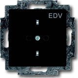 Busch-Jaeger Schutzkontaktsteckdose mit Aufdruck EDV anthrazit, Retail