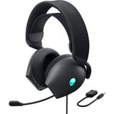 Dell Alienware AW520H Lunar Light, Gaming-Headset schwarz/hellgrau, kabelgebundenes Gamingheadset (USB, 3,5 mm Stecker)