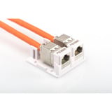 Digitus Konsolidierungs-Punkt Gehäuse, für 2x Keystone Module weiß, Aufputzbox, 2-Port