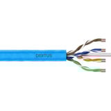 Digitus Professional Cat.6a U/UTP Verlegekabel simplex, Cca blau, 100 Meter Easy Pull Box