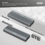 Digitus USB M.2 Festplattengehäuse SSD , Laufwerksgehäuse aluminium, NVMe 10Gbps USB 3.1Gen2