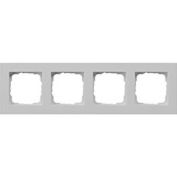 Gira Abdeckrahmen vierfach flach grau, Retail