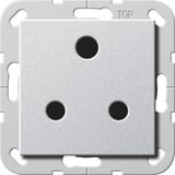 Gira Steckdose British Standard Rundstift 15 Ampere aluminium, Retail