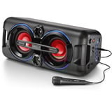 Karcher PS 4460, Lautsprecher schwarz, Party-Lautsprecher, Bluetooth, Beleuchtung, Mikrofon, UKW, Akku