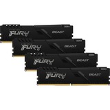 Kingston FURY DIMM 128 GB DDR4-3200 Quad-Kit, Arbeitsspeicher schwarz, KF432C16BBK4/128, Beast