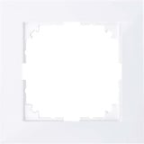 Merten Rahmen einfach für Senkrecht- und Waagerechtmontage aus Thermoplast, glänzend, weiß weiß (glänzend), Retail