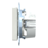 Merten Schutzkontakt-Steckdose mit Steckklemme, Unterputz, 16 Ampere, 250 Volt, System M weiß (matt), Retail