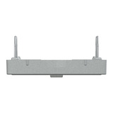 Merten Zentralplatte einfach mit Schriftfeld und Verschlussschieber, Abdeckung aluminium, Retail