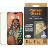 PanzerGlass EyeCare Displayschutz Ultra-Wide Fit, Schutzfolie transparent, iPhone 15 Pro Max, EasyAligner