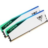 Patriot DIMM 32 GB DDR5-7000 (2x 16 GB) Dual-Kit, Arbeitsspeicher weiß, PVER532G70C38KW, Viper Elite 5 RGB, INTEL XMP