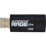 Patriot Supersonic Rage Lite 128 GB, USB-Stick schwarz/blau, USB-A 3.2 Gen 1