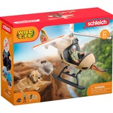 Schleich Wild Life Helikopter Tierrettung, Spielfigur 