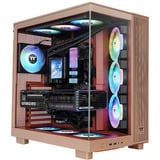 Thermaltake View 380 XL TG ARGB Gravel Sand, Tower-Gehäuse hellbraun, Tempered Glass x 2