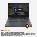 Victus by HP 15-fa2701ng, Gaming-Notebook grau, Intel® Core™ i5-13420H, NVIDIA GeForce RTX 4050, 16 GB DDR4, 512 GB (512 GB SSD), Windows 11 Home