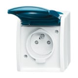 0 Steckdose Aluminium-Druckguss 23 MWKS-53-504 blau, Retail