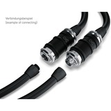 Alphacool ES Schnellverschluss BLH1A PushIn Female IG, Verbindung chrom/schwarz (matt)