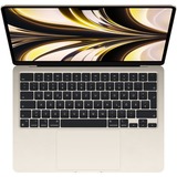 Apple MacBook Air 34,5 cm (13,6") 2022, Notebook champagner, Polarstern, M2, 8-Core GPU, macOS Monterey, Deutsch, 256 GB SSD