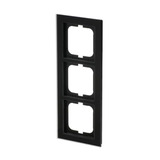 Busch-Jaeger Abdeckrahmen 3-fach, Abdeckung schwarz, Retail