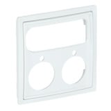 Busch-Jaeger Zentralscheibe, Rahmen weiß, Retail