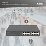 Digitus 8-Port Gigabit Ethernet PoE Injektor, 802.3bt, 250W, PoE-Injektor grau