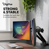 Digitus Dual Design Monitorhalterung, 2x 35", 2x 10 kg schwarz