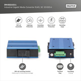 Digitus Industrieller Gigabit Medienkonverter RJ45, SC 20 km 