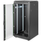 Digitus Netzwerkschrank Unique Serie - 600x600 mm (BxT), IT-Schrank schwarz, 22 Höheneinheiten