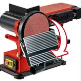 EINHELL Stand-Band-Tellerschleifer TC-US 380, Bandschleifer rot/schwarz, 300 Watt