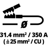 Einhell Starthilfekabel BT-BO 25/1 A LED SP schwarz/rot, mit Tragetasche