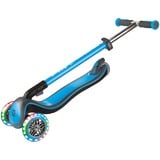 GLOBBER Elite Deluxe mit Leuchtrollen, Scooter hellblau