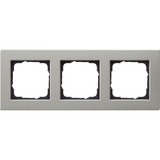 Gira Abdeckrahmen dreifach Edelstahl für flachen Einbau, Abdeckung edelstahl, Retail