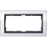 Gira Abdeckrahmen mit Zwischenrahmen, 2-fach weiß, Retail