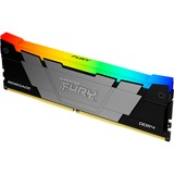 Kingston FURY DIMM 16 GB DDR4-3600 , Arbeitsspeicher schwarz, KF436C16RB12A/16, Renegade RGB, INTEL XMP