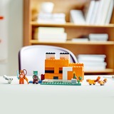 LEGO 21178 Minecraft Die Fuchs-Lodge, Konstruktionsspielzeug Spielzeug für Kinder ab 8 Jahren mit Figuren von ertrunkenem Zombie und Tieren, Kinderspielzeug
