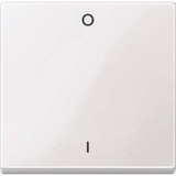 Merten Wippe Kennzeichen 0/1 für Wippschalter-Einsatz, einteilige Wippe, glänzend weiß (glänzend), Retail