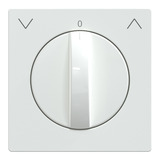 Merten Zentralplatte Rolladen Tast Rastschalter Einsatz Thermoplast brillant weiß, Retail