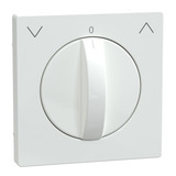 Merten Zentralplatte Rolladen Tast Rastschalter Einsatz Thermoplast brillant weiß, Retail